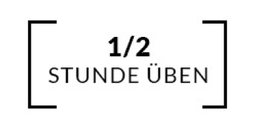 1/2 stunde üben - logo